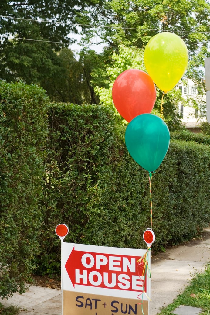 Open house sign - real estate